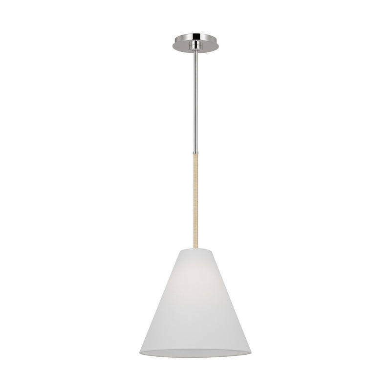 One Light Pendant<br /><span style="color:#4AB0CE;">Entrega: 4-10 dias en USA</span><br /><span style="color:#4AB0CE;font-size:60%;">PREGUNTE POR ENTREGA EN PANAMA</span><br />Collection: Remy<br />Finish: Polished Nickel