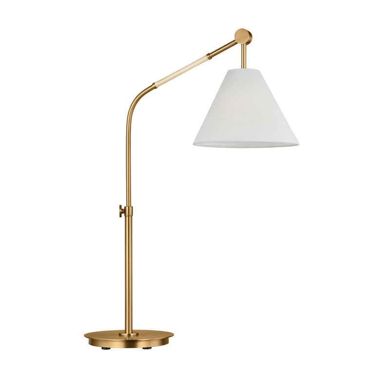 One Light Table Lamp<br /><span style="color:#4AB0CE;">Entrega: 4-10 dias en USA</span><br /><span style="color:#4AB0CE;font-size:60%;">PREGUNTE POR ENTREGA EN PANAMA</span><br />Collection: Remy<br />Finish: Burnished Brass