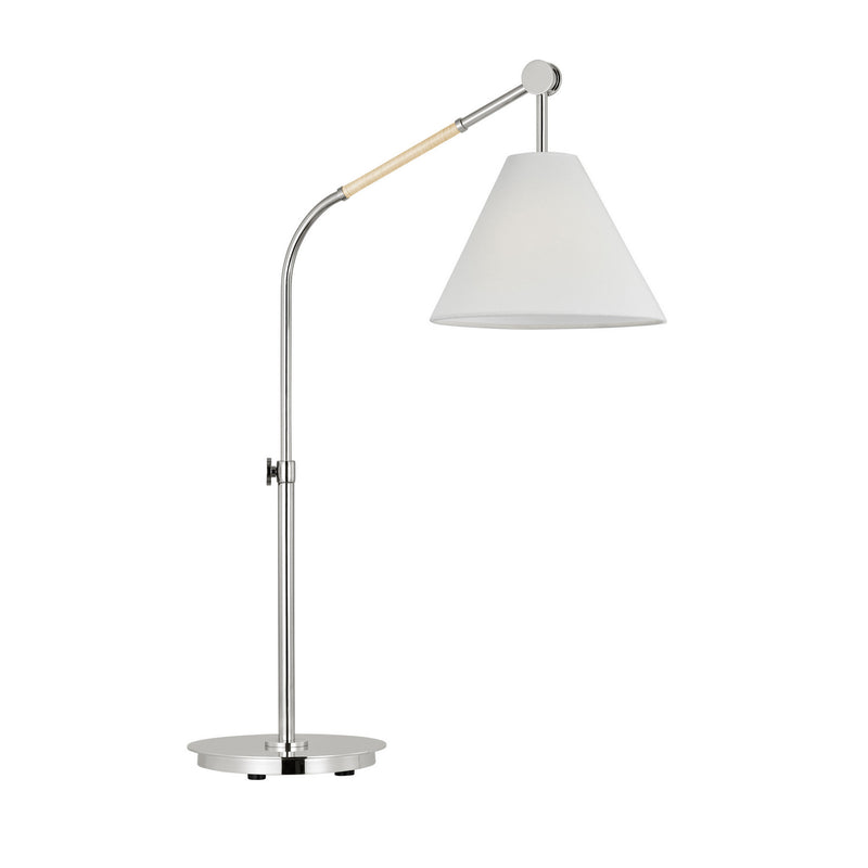 One Light Table Lamp<br /><span style="color:#4AB0CE;">Entrega: 4-10 dias en USA</span><br /><span style="color:#4AB0CE;font-size:60%;">PREGUNTE POR ENTREGA EN PANAMA</span><br />Collection: Remy<br />Finish: Polished Nickel