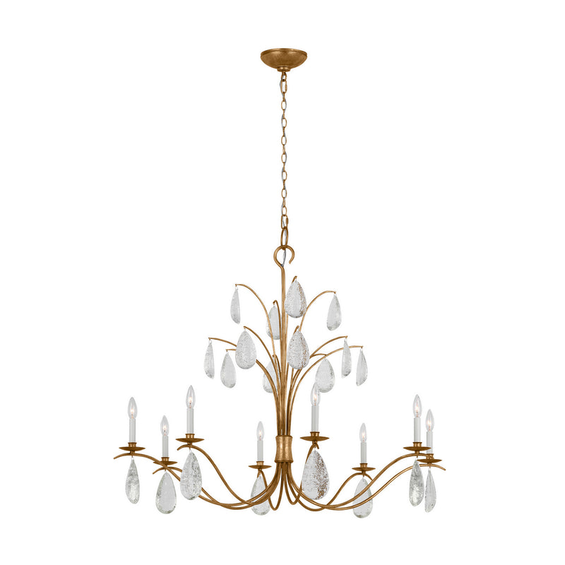 Eight Light Chandelier<br /><span style="color:#4AB0CE;">Entrega: 4-10 dias en USA</span><br /><span style="color:#4AB0CE;font-size:60%;">PREGUNTE POR ENTREGA EN PANAMA</span><br />Collection: Shannon<br />Finish: Antique Gild