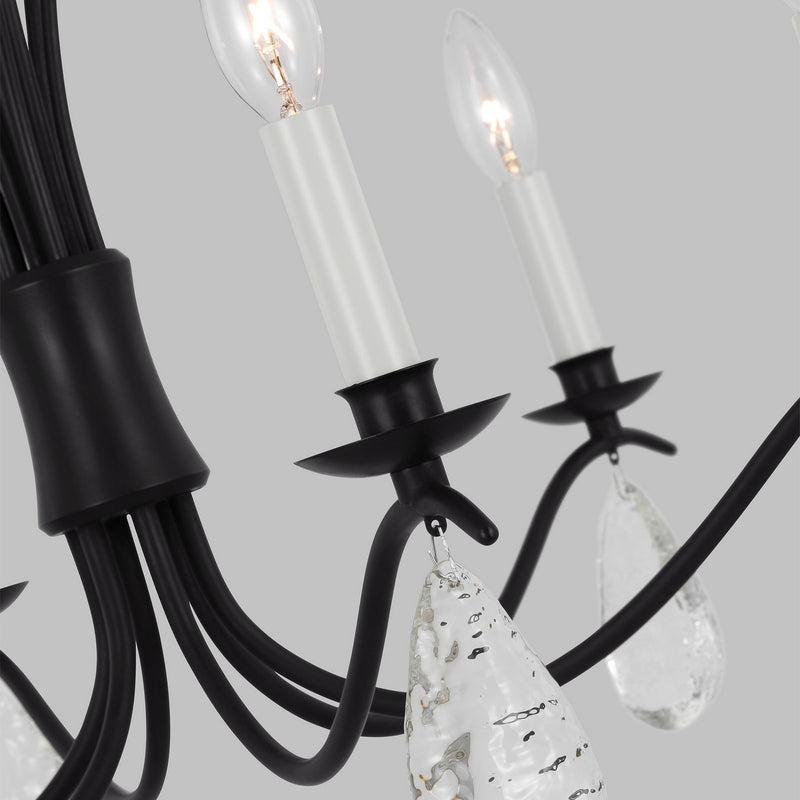 Visual Comfort Studio - CC1616AI - Six Light Chandelier - Shannon - Aged Iron