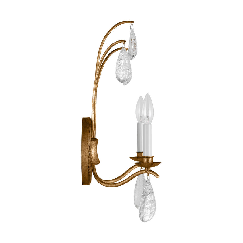 Two Light Wall Sconce<br /><span style="color:#4AB0CE;">Entrega: 4-10 dias en USA</span><br /><span style="color:#4AB0CE;font-size:60%;">PREGUNTE POR ENTREGA EN PANAMA</span><br />Collection: Shannon<br />Finish: Antique Gild