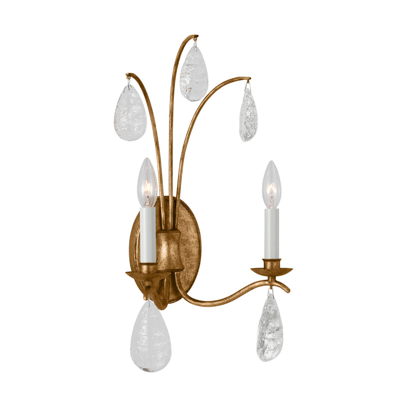 Two Light Wall Sconce<br /><span style="color:#4AB0CE;">Entrega: 4-10 dias en USA</span><br /><span style="color:#4AB0CE;font-size:60%;">PREGUNTE POR ENTREGA EN PANAMA</span><br />Collection: Shannon<br />Finish: Antique Gild