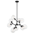 Nine Light Chandelier<br /><span style="color:#4AB0CE;">Entrega: 4-10 dias en USA</span><br /><span style="color:#4AB0CE;font-size:60%;">PREGUNTE POR ENTREGA EN PANAMA</span><br />Collection: Nexpo<br />Finish: Coal Black
