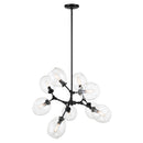 Nine Light Chandelier<br /><span style="color:#4AB0CE;">Entrega: 4-10 dias en USA</span><br /><span style="color:#4AB0CE;font-size:60%;">PREGUNTE POR ENTREGA EN PANAMA</span><br />Collection: Nexpo<br />Finish: Coal Black