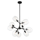 Nine Light Chandelier<br /><span style="color:#4AB0CE;">Entrega: 4-10 dias en USA</span><br /><span style="color:#4AB0CE;font-size:60%;">PREGUNTE POR ENTREGA EN PANAMA</span><br />Collection: Nexpo<br />Finish: Coal Black