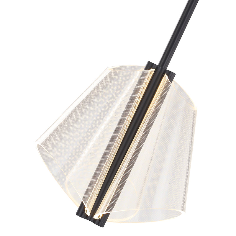 LED Pendant<br /><span style="color:#4AB0CE;">Entrega: 4-10 dias en USA</span><br /><span style="color:#4AB0CE;font-size:60%;">PREGUNTE POR ENTREGA EN PANAMA</span><br />Collection: Mulberry<br />Finish: Black/Light Guide