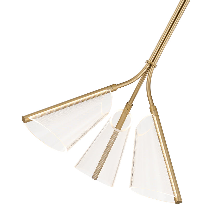 Kuzco Lighting - PD62622-BG/LG - LED Pendant - Mulberry - Brushed Gold/Light Guide