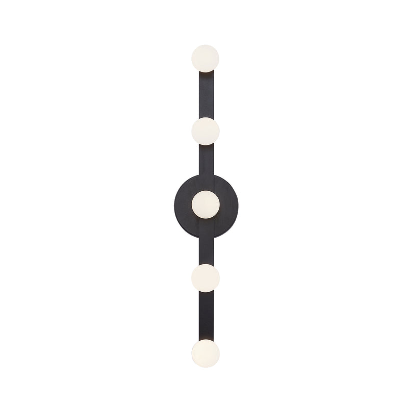 LED Wall Sconce<br /><span style="color:#4AB0CE;">Entrega: 4-10 dias en USA</span><br /><span style="color:#4AB0CE;font-size:60%;">PREGUNTE POR ENTREGA EN PANAMA</span><br />Collection: Rezz<br />Finish: Black