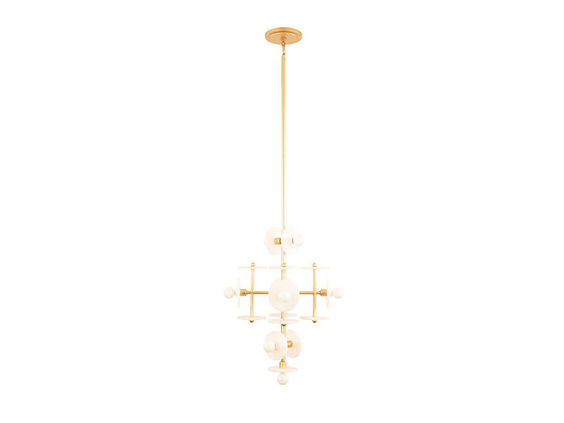 Nine Light Pendant<br /><span style="color:#4AB0CE;">Entrega: 4-10 dias en USA</span><br /><span style="color:#4AB0CE;font-size:60%;">PREGUNTE POR ENTREGA EN PANAMA</span><br />Collection: Amani<br />Finish: Gold