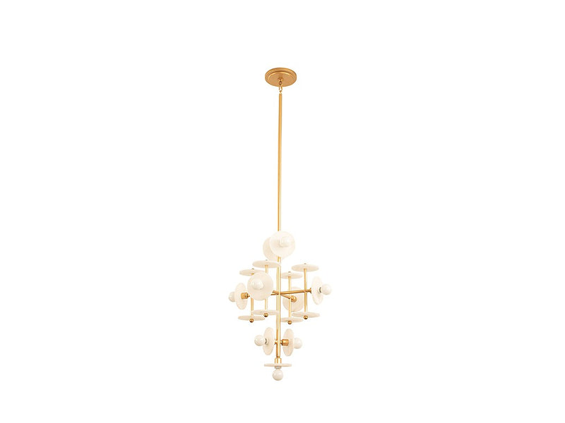 Nine Light Pendant<br /><span style="color:#4AB0CE;">Entrega: 4-10 dias en USA</span><br /><span style="color:#4AB0CE;font-size:60%;">PREGUNTE POR ENTREGA EN PANAMA</span><br />Collection: Amani<br />Finish: Gold