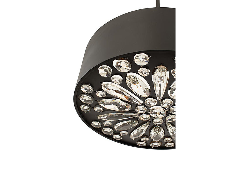 Four Light Convertible Semi-Flush/Pendant<br /><span style="color:#4AB0CE;">Entrega: 4-10 dias en USA</span><br /><span style="color:#4AB0CE;font-size:60%;">PREGUNTE POR ENTREGA EN PANAMA</span><br />Collection: Azores<br />Finish: Black Cashmere