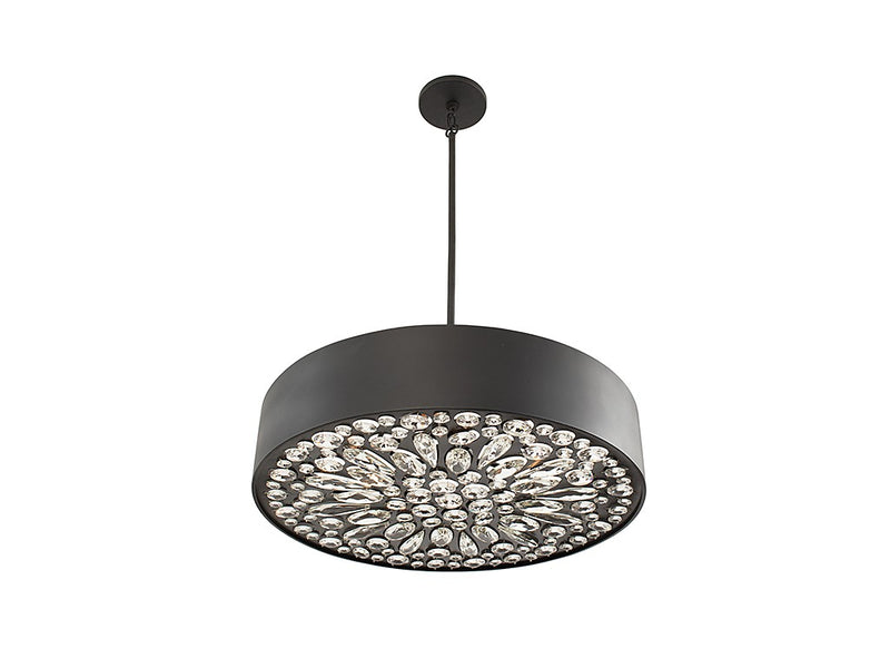 Six Light Pendant<br /><span style="color:#4AB0CE;">Entrega: 4-10 dias en USA</span><br /><span style="color:#4AB0CE;font-size:60%;">PREGUNTE POR ENTREGA EN PANAMA</span><br />Collection: Azores<br />Finish: Black Cashmere