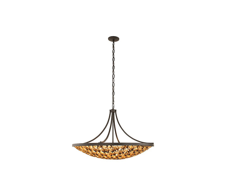 Eight Light Pendant<br /><span style="color:#4AB0CE;">Entrega: 4-10 dias en USA</span><br /><span style="color:#4AB0CE;font-size:60%;">PREGUNTE POR ENTREGA EN PANAMA</span><br />Collection: Ventura<br />Finish: Matte Black and Gold