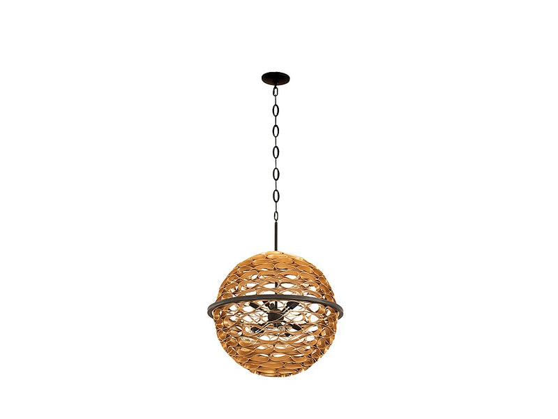 Ten Light Pendant<br /><span style="color:#4AB0CE;">Entrega: 4-10 dias en USA</span><br /><span style="color:#4AB0CE;font-size:60%;">PREGUNTE POR ENTREGA EN PANAMA</span><br />Collection: Ventura<br />Finish: Matte Black and Gold