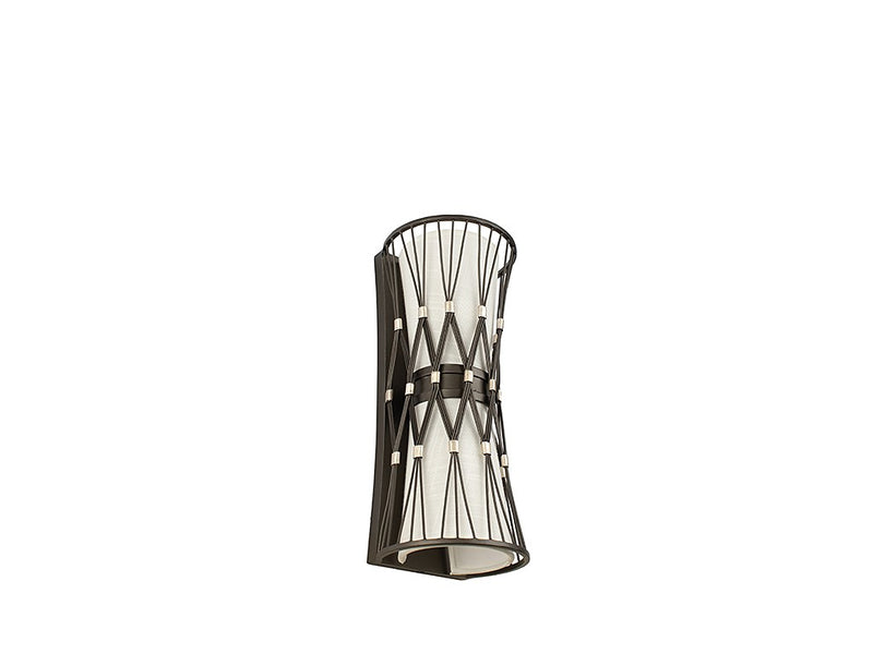 Two Light Wall Sconce<br /><span style="color:#4AB0CE;">Entrega: 4-10 dias en USA</span><br /><span style="color:#4AB0CE;font-size:60%;">PREGUNTE POR ENTREGA EN PANAMA</span><br />Collection: Joliet<br />Finish: Rumba