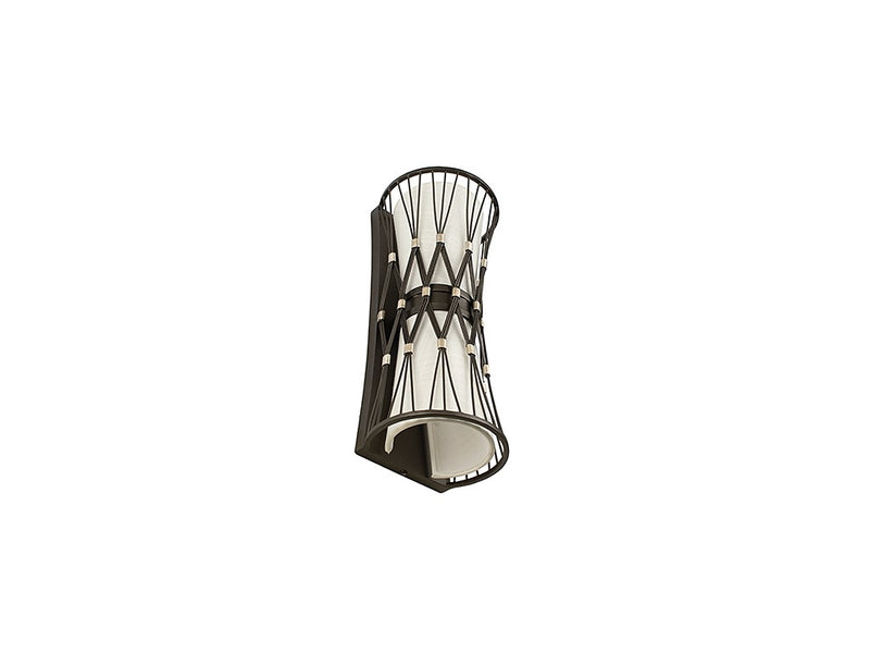 Two Light Wall Sconce<br /><span style="color:#4AB0CE;">Entrega: 4-10 dias en USA</span><br /><span style="color:#4AB0CE;font-size:60%;">PREGUNTE POR ENTREGA EN PANAMA</span><br />Collection: Joliet<br />Finish: Rumba