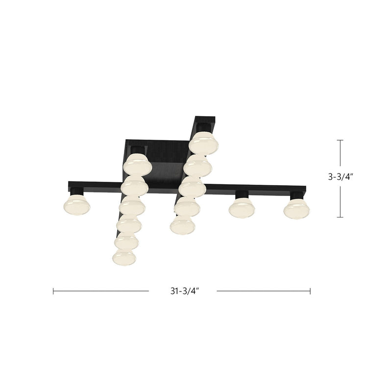 Kuzco Lighting - FM63432-BK - LED Wall Sconce - Rezz - Black