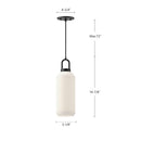 Alora - PD401505AGOP - One Light Pendant - Soji - Aged Gold/Opal Matte Glass