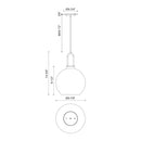 One Light Pendant<br /><span style="color:#4AB0CE;">Entrega: 4-10 dias en USA</span><br /><span style="color:#4AB0CE;font-size:60%;">PREGUNTE POR ENTREGA EN PANAMA</span><br />Collection: Soji<br />Finish: Clear Glass/Matte Black
