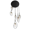 Minka-Lavery - 1536-726 - Six Light Pendant - Cody - Coal And Soft Brass