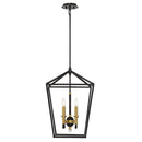 Four Light Pendant<br /><span style="color:#4AB0CE;">Entrega: 4-10 dias en USA</span><br /><span style="color:#4AB0CE;font-size:60%;">PREGUNTE POR ENTREGA EN PANAMA</span><br />Collection: Townhall<br />Finish: Coal And Soft Brass
