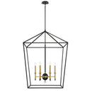 Six Light Pendant<br /><span style="color:#4AB0CE;">Entrega: 4-10 dias en USA</span><br /><span style="color:#4AB0CE;font-size:60%;">PREGUNTE POR ENTREGA EN PANAMA</span><br />Collection: Townhall<br />Finish: Coal And Soft Brass