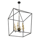 Six Light Pendant<br /><span style="color:#4AB0CE;">Entrega: 4-10 dias en USA</span><br /><span style="color:#4AB0CE;font-size:60%;">PREGUNTE POR ENTREGA EN PANAMA</span><br />Collection: Townhall<br />Finish: Coal And Soft Brass