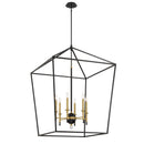 Minka-Lavery - 2106-726 - Six Light Pendant - Townhall - Coal And Soft Brass