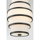 Three Light Pendant<br /><span style="color:#4AB0CE;">Entrega: 4-10 dias en USA</span><br /><span style="color:#4AB0CE;font-size:60%;">PREGUNTE POR ENTREGA EN PANAMA</span><br />Collection: Cascade<br />Finish: Coal