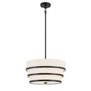Three Light Pendant<br /><span style="color:#4AB0CE;">Entrega: 4-10 dias en USA</span><br /><span style="color:#4AB0CE;font-size:60%;">PREGUNTE POR ENTREGA EN PANAMA</span><br />Collection: Cascade<br />Finish: Coal