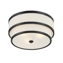 Minka-Lavery - 2444-66A - Three Light Flush Mount - Cascade - Coal