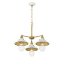 Three Light Chandelier<br /><span style="color:#4AB0CE;">Entrega: 4-10 dias en USA</span><br /><span style="color:#4AB0CE;font-size:60%;">PREGUNTE POR ENTREGA EN PANAMA</span><br />Collection: Downtown Edison<br />Finish: White And Soft Brass