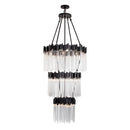 18 Light Chandelier<br /><span style="color:#4AB0CE;">Entrega: 4-10 dias en USA</span><br /><span style="color:#4AB0CE;font-size:60%;">PREGUNTE POR ENTREGA EN PANAMA</span><br />Collection: Matrix<br />Finish: Matte Black/French Gold