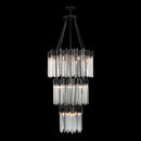 Varaluz - 309C19MBFG - 18 Light Chandelier - Matrix - Matte Black/French Gold
