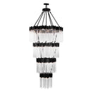 30 Light Chandelier<br /><span style="color:#4AB0CE;">Entrega: 4-10 dias en USA</span><br /><span style="color:#4AB0CE;font-size:60%;">PREGUNTE POR ENTREGA EN PANAMA</span><br />Collection: Matrix<br />Finish: Matte Black/French Gold