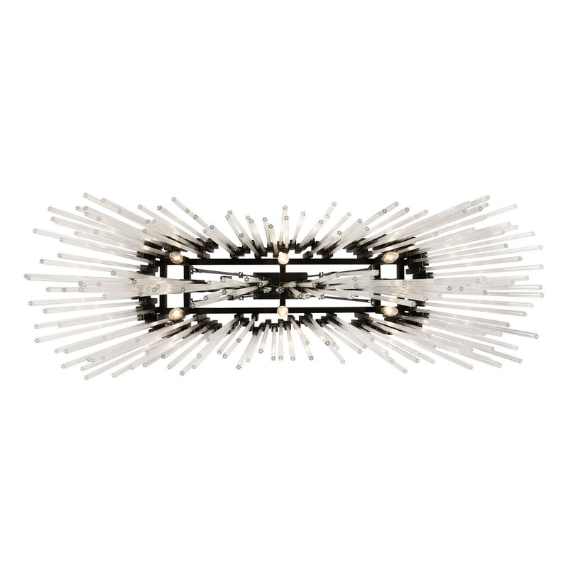 Six Light Linear Pendant<br /><span style="color:#4AB0CE;">Entrega: 4-10 dias en USA</span><br /><span style="color:#4AB0CE;font-size:60%;">PREGUNTE POR ENTREGA EN PANAMA</span><br />Collection: Matrix<br />Finish: Matte Black/French Gold