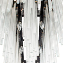 Varaluz - 309N08MBFG - Eight Light Linear Pendant - Matrix - Matte Black/French Gold