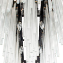 Varaluz - 309N08MBFG - Eight Light Linear Pendant - Matrix - Matte Black/French Gold