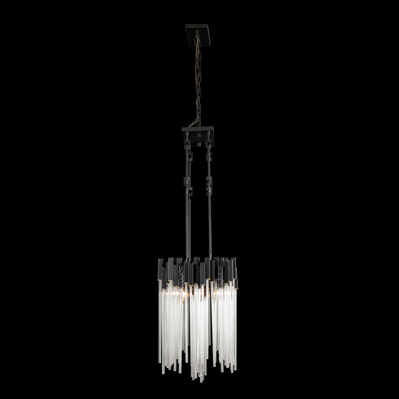 Eight Light Linear Pendant<br /><span style="color:#4AB0CE;">Entrega: 4-10 dias en USA</span><br /><span style="color:#4AB0CE;font-size:60%;">PREGUNTE POR ENTREGA EN PANAMA</span><br />Collection: Matrix<br />Finish: Matte Black/French Gold