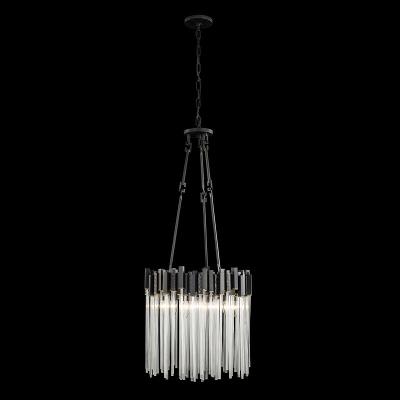 Six Light Pendant<br /><span style="color:#4AB0CE;">Entrega: 4-10 dias en USA</span><br /><span style="color:#4AB0CE;font-size:60%;">PREGUNTE POR ENTREGA EN PANAMA</span><br />Collection: Matrix<br />Finish: Matte Black/French Gold