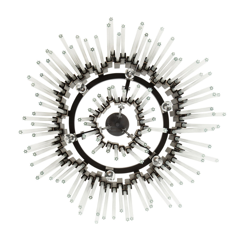 Six Light Pendant<br /><span style="color:#4AB0CE;">Entrega: 7-8 semanas en USA</span><br /><span style="color:#4AB0CE;font-size:60%;">PREGUNTE POR ENTREGA EN PANAMA</span><br />Collection: Matrix<br />Finish: Matte Black/French Gold