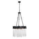 Nine Light Pendant<br /><span style="color:#4AB0CE;">Entrega: 3-4 semanas en USA</span><br /><span style="color:#4AB0CE;font-size:60%;">PREGUNTE POR ENTREGA EN PANAMA</span><br />Collection: Matrix<br />Finish: Matte Black/French Gold