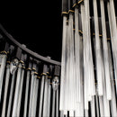 Varaluz - 309P12MBFG - 12 Light Pendant - Matrix - Matte Black/French Gold