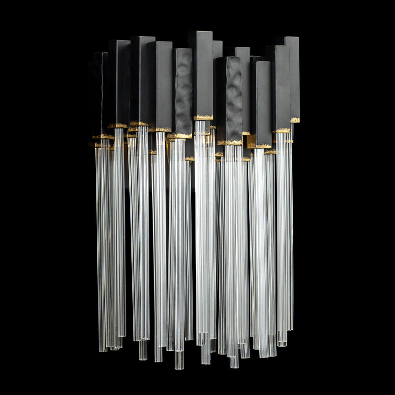 Varaluz - 309W01MBFG - One Light Wall Sconce - Matrix - Matte Black/French Gold