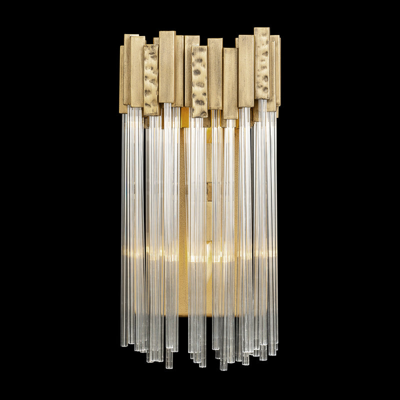 Two Light Wall Sconce<br /><span style="color:#4AB0CE;">Entrega: 4-10 dias en USA</span><br /><span style="color:#4AB0CE;font-size:60%;">PREGUNTE POR ENTREGA EN PANAMA</span><br />Collection: Matrix<br />Finish: Havana Gold