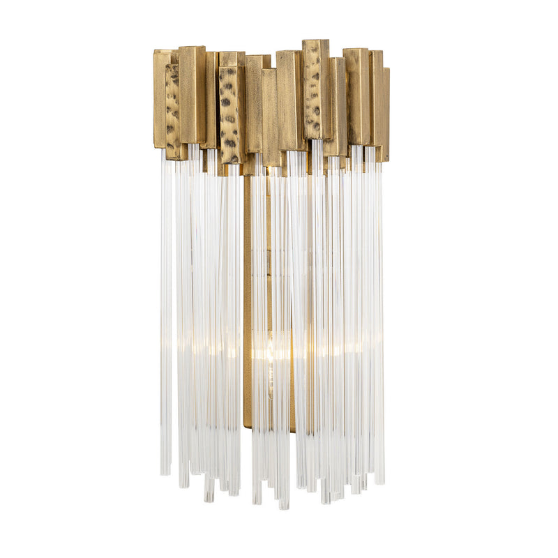 Two Light Wall Sconce<br /><span style="color:#4AB0CE;">Entrega: 4-10 dias en USA</span><br /><span style="color:#4AB0CE;font-size:60%;">PREGUNTE POR ENTREGA EN PANAMA</span><br />Collection: Matrix<br />Finish: Havana Gold