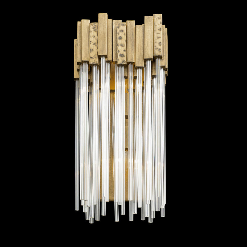 Two Light Wall Sconce<br /><span style="color:#4AB0CE;">Entrega: 4-10 dias en USA</span><br /><span style="color:#4AB0CE;font-size:60%;">PREGUNTE POR ENTREGA EN PANAMA</span><br />Collection: Matrix<br />Finish: Havana Gold