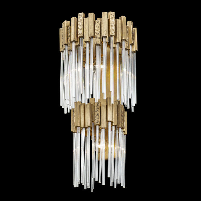 Two Light Wall Sconce<br /><span style="color:#4AB0CE;">Entrega: 1-2 semanas en USA</span><br /><span style="color:#4AB0CE;font-size:60%;">PREGUNTE POR ENTREGA EN PANAMA</span><br />Collection: Matrix<br />Finish: Havana Gold