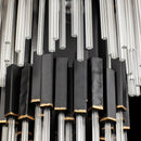 Varaluz - 309W02LMBFG - Two Light Wall Sconce - Matrix - Matte Black/French Gold